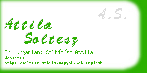 attila soltesz business card